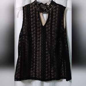 3 X$20. Monteau black lace top Size M